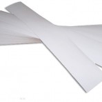 Tiras de cartón blanco para confiterías